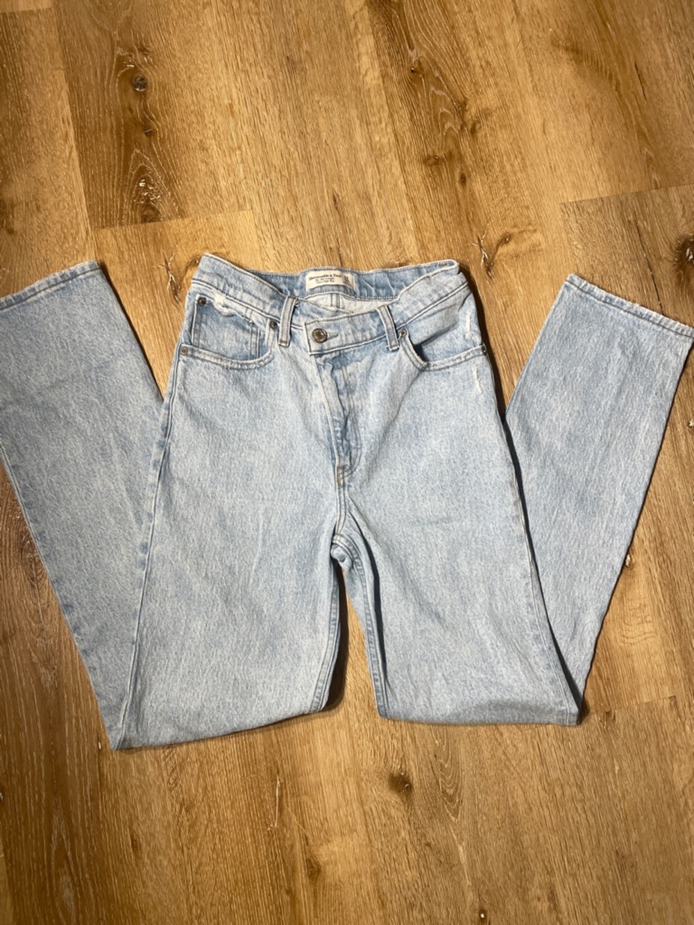 Abercrombie & Fitch Light Blue Straight Leg Jeans